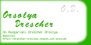 orsolya drescher business card